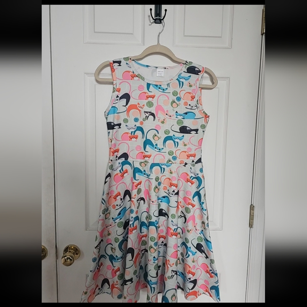 White Sleeveless Fit and Flare Sundress